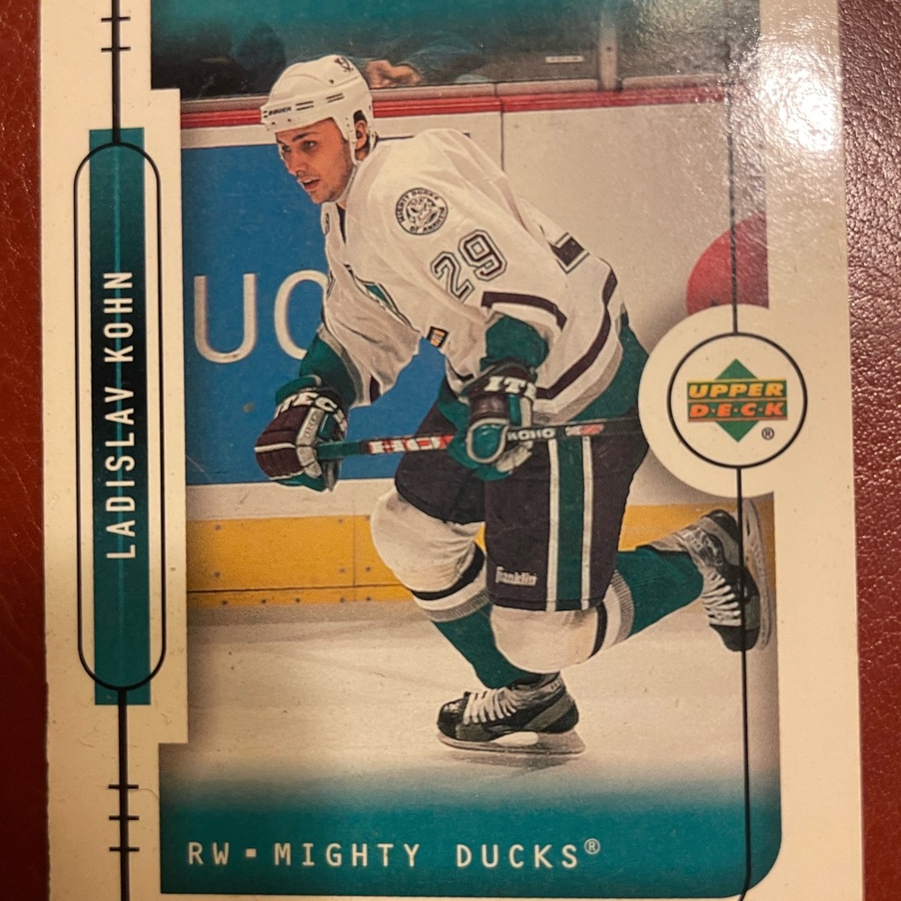 Upper Deck Hockey "Trading Card" @2000 Ladislav Kohn, Mighty Ducks of Anaheim